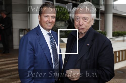 Amsterdam 12 juni 2019
Haringparty bij het Hilton hotel. David Bijlsma met Cees dam