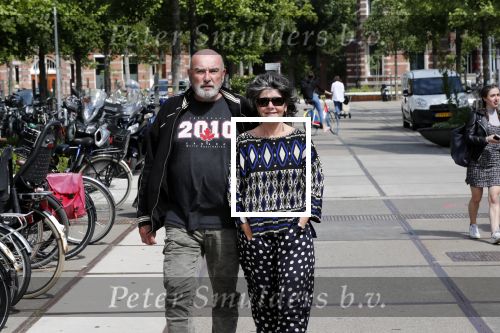 Amsterdam 20 juni 2019
Uitreiking Nipkow schijf aan Jeroen Pauw. Dieuwertje Blok met partner Peter de Bie