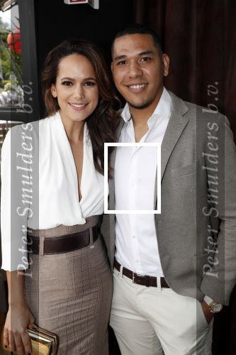 Amsterdam 6 juni 2019
Talkies terras awards bij de Harbour club . Elise v d Horst met vriend Hedwiges Maduro