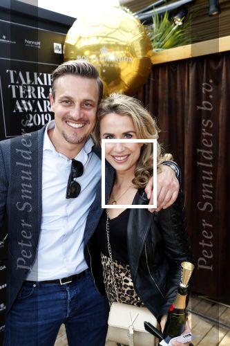 Amsterdam 6 juni 2019
Talkies terras awards bij de Harbour club . Evelien Leijten met vriend