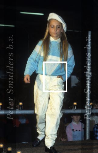 Eindhoven/Veldhoven 1985 Modeshow kinderen Elco Brinkman en Janneke Brinkman met hun dochters