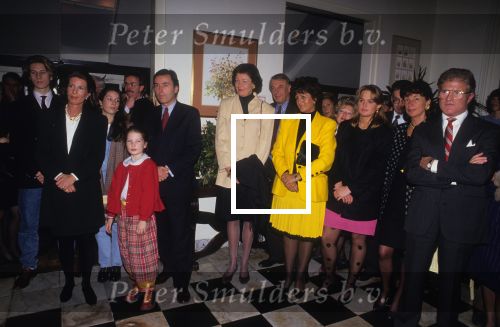 14 November 1991 
Janneke Brinkman Elco Brinman met hun kinderen Sylvia Toth en de Ambassadeur USA