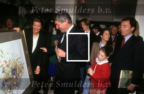 14 November 1991 
Janneke Brinkman Elco Brinman met hun kinderen Sylvia Toth en de Ambassadeur USA
