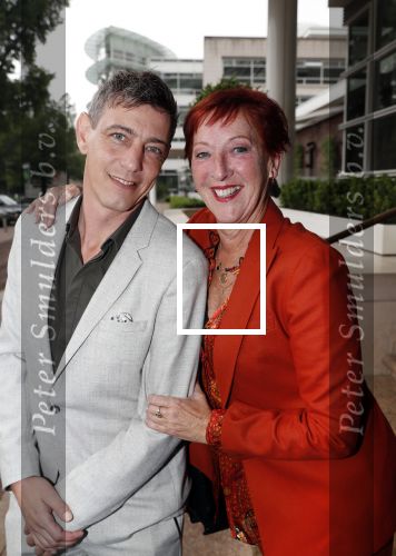 Amsterdam 12 juni 2019
Haringparty bij het Hilton hotel. Loes Luca met â€œzoonâ€