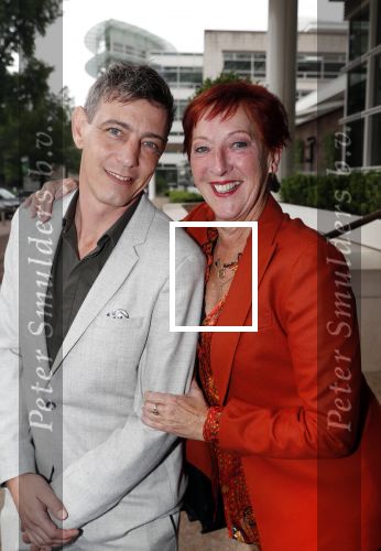 Amsterdam 12 juni 2019
Haringparty bij het Hilton hotel. Loes Luca met â€œzoonâ€