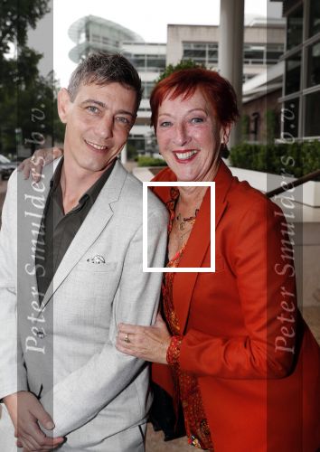 Amsterdam 12 juni 2019
Haringparty bij het Hilton hotel. Loes Luca met â€œzoonâ€