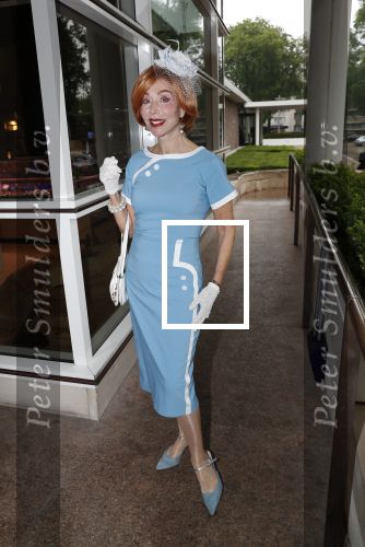 Amsterdam 12 juni 2019
Haringparty bij het Hilton hotel. marijke Helwegen met een kennis