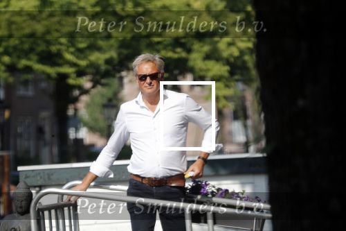 Amsterdam 18 juni 2019
Mike Kesseler de  nieuwe vriend van SBS6 presentatrice Sandra Schuurhof bij zijn woonark.