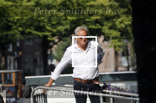 Amsterdam 18 juni 2019
Mike Kesseler de  nieuwe vriend van SBS6 presentatrice Sandra Schuurhof bij zijn woonark.