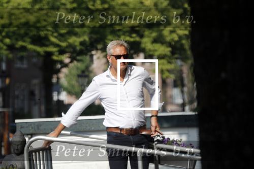 Amsterdam 18 juni 2019
Mike Kesseler de  nieuwe vriend van SBS6 presentatrice Sandra Schuurhof bij zijn woonark.