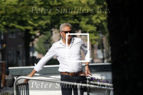 Amsterdam 18 juni 2019
Mike Kesseler de  nieuwe vriend van SBS6 presentatrice Sandra Schuurhof bij zijn woonark.