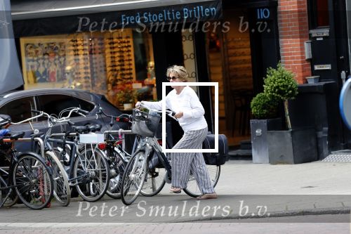 Amsterdam 18 juni 2019
Neelie Kroes doet op de fiets boodschappen in Amsterdam zuid.