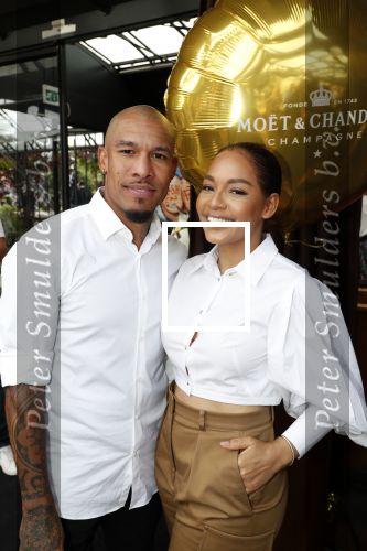 Amsterdam 6 juni 2019
Talkies terras awards bij de Harbour club . Nigel de Jong met zijn vrouw Winonah de Jong