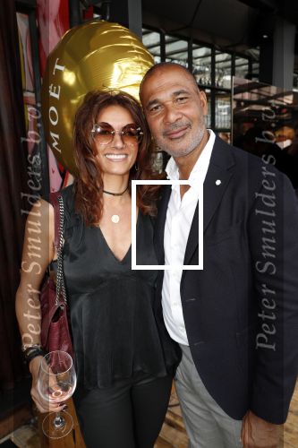 Amsterdam 6 juni 2019
Talkies terras awards bij de Harbour club . Ruud Gullit met zijn vriendin Karin de Rooij.