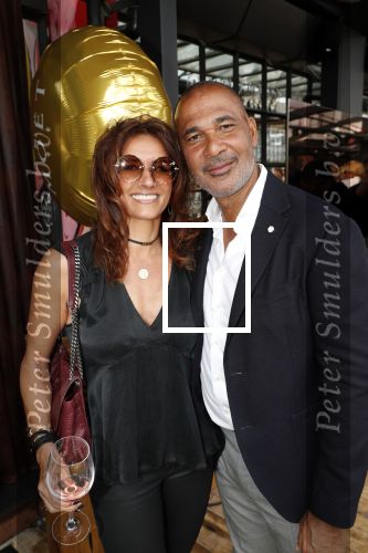 Amsterdam 6 juni 2019
Talkies terras awards bij de Harbour club . Ruud Gullit met zijn vriendin Karin de Rooij.