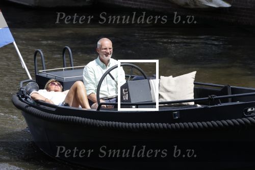 Amsterdam 20 juni 2020
Caroline Tensen met haar man op de boot op de grachten van AMsterdam