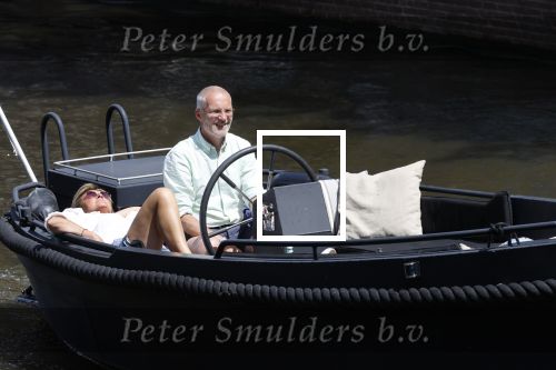 Amsterdam 20 juni 2020
Caroline Tensen met haar man op de boot op de grachten van AMsterdam
