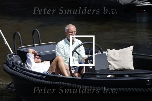 Amsterdam 20 juni 2020
Caroline Tensen met haar man op de boot op de grachten van AMsterdam
