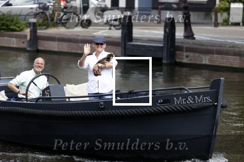Amsterdam 20 juni 2020
Caroline Tensen met haar man op de boot op de grachten van AMsterdam