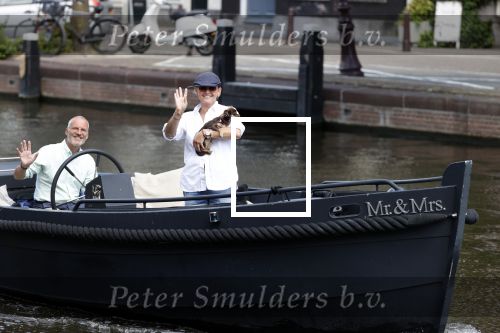Amsterdam 20 juni 2020
Caroline Tensen met haar man op de boot op de grachten van AMsterdam