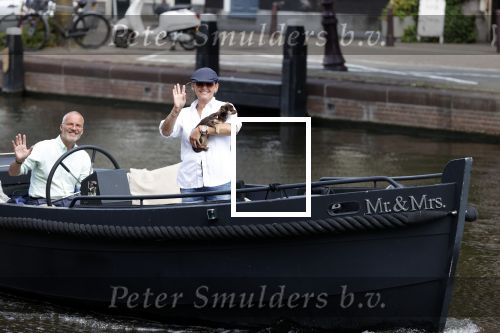 Amsterdam 20 juni 2020
Caroline Tensen met haar man op de boot op de grachten van AMsterdam