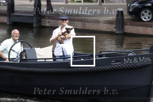 Amsterdam 20 juni 2020
Caroline Tensen met haar man op de boot op de grachten van AMsterdam