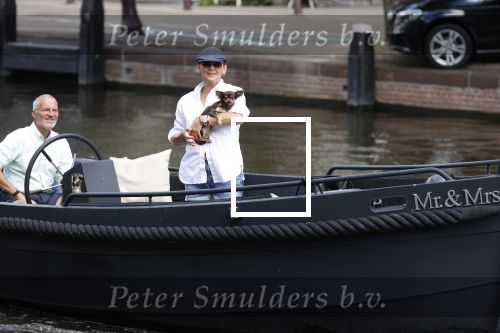 Amsterdam 20 juni 2020
Caroline Tensen met haar man op de boot op de grachten van AMsterdam