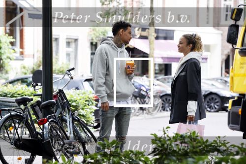 Amsterdam 3 juli 2020
Gregory v d Wiel en zijn vriendin Rose Bertram in Amsterdam zuid