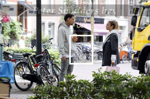 Amsterdam 3 juli 2020
Gregory v d Wiel en zijn vriendin Rose Bertram in Amsterdam zuid
