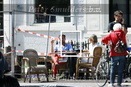 Amsterdam 28 juni 2020
Jan Hein Kuijpers met zijn vrouw Renate op terras