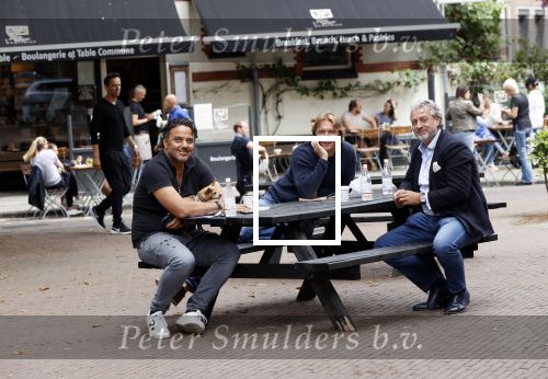 Amsterdam 15 juni 2020
Mark Teurlings Dennis Rugebregt en Sanne Rosinga op de cornelis schuytstraat
