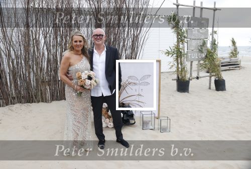 Noordwijk 16 juli 2020
Rene v d Gijp en zijn vrouw Minouche trouwen bij beachclub Tulum.