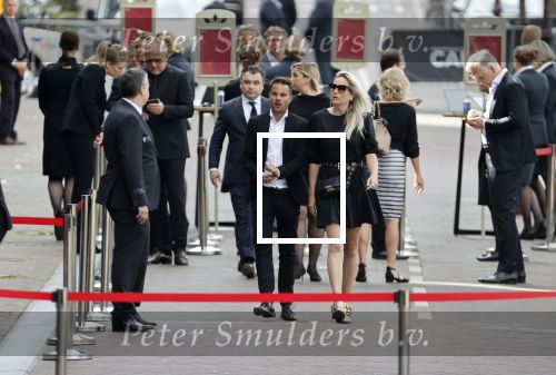 Amsterdam 22 juli 2021
Herdenkingsdienst van Peter R de Vries in Carre . Aran bade en Marjolein Horst