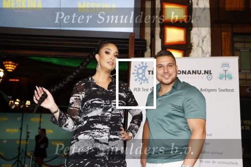 Amsterdam 18 juli 2021
Premiere Meskina in Tuschinski. Bilal Yaklaf met Soundos