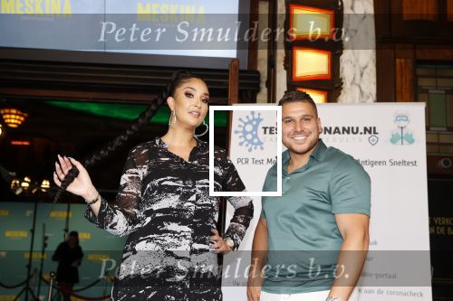 Amsterdam 18 juli 2021
Premiere Meskina in Tuschinski. Bilal Yaklaf met Soundos