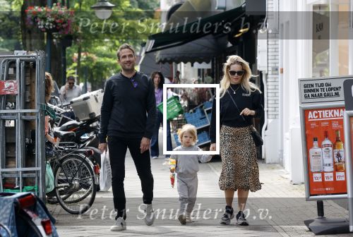 Amsterdam 26 juni 2021
Chantal janzen en haar man Marco Geeratz en zoon Bobby op de cornelis schuytstraat.