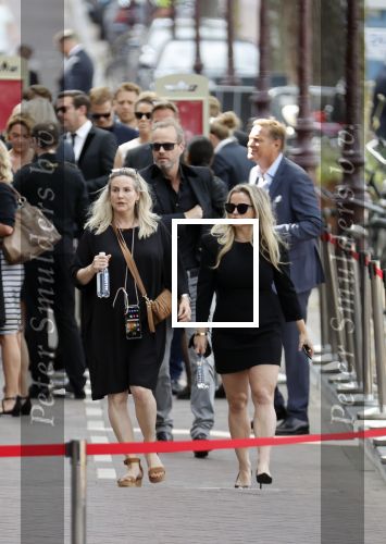 Amsterdam 22 juli 2021
Herdenkingsdienst van Peter R de Vries in Carre . Fatima Moreiro de Melo en haar visasiste Selke