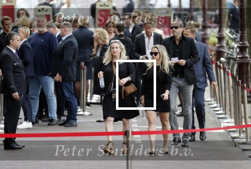 Amsterdam 22 juli 2021
Herdenkingsdienst van Peter R de Vries in Carre . Fatima Moreiro de Melo en haar visasiste Selke