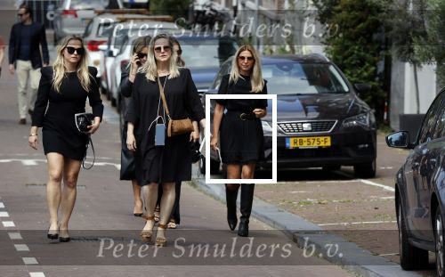 Amsterdam 22 juli 2021
Herdenkingsdienst van Peter R de Vries in Carre . Fatima Moreiro de Melo en haar visasiste Selke