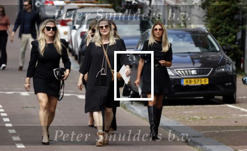 Amsterdam 22 juli 2021
Herdenkingsdienst van Peter R de Vries in Carre . Fatima Moreiro de Melo en haar visasiste Selke
