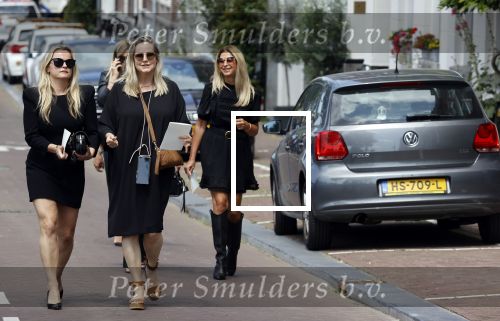 Amsterdam 22 juli 2021
Herdenkingsdienst van Peter R de Vries in Carre . Fatima Moreiro de Melo en haar visasiste Selke