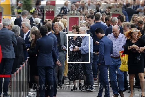 Amsterdam 22 juli 2021
Herdenkingsdienst van Peter R de Vries in Carre . Frits Barend met zijn vrouw