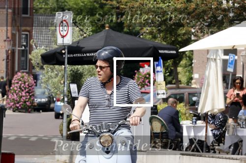 Amsterdam 15 juni 2021
Frits Huffnagel op zijn scooter in Amsterdam zuid
