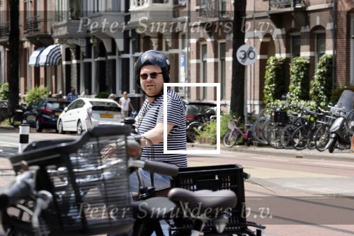 Amsterdam 15 juni 2021
Frits Huffnagel op zijn scooter in Amsterdam zuid