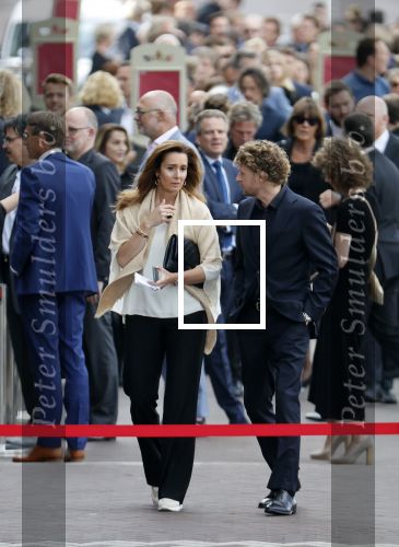 Amsterdam 22 juli 2021
Herdenkingsdienst van Peter R de Vries in Carre . Georgette Schlick en Ewout Genemans