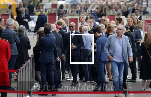 Amsterdam 22 juli 2021
Herdenkingsdienst van Peter R de Vries in Carre . Humberto Tan met zijn vrouw