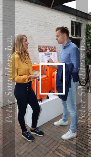 Breda, 25 Juni 2021
Bijeenkomst bij Official Supplier Princess Traveller NOC/NSF 
 Inge de Bruijn in gesprek met Nick Dijkman
