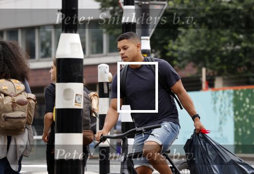 Amsterdam 24 juli 2021
Jeffrey Wammes op zijn electrische v Moof fiets