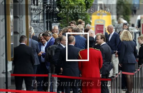 Amsterdam 22 juli 2021
Herdenkingsdienst van Peter R de Vries in Carre . Kees v d Spek met partner