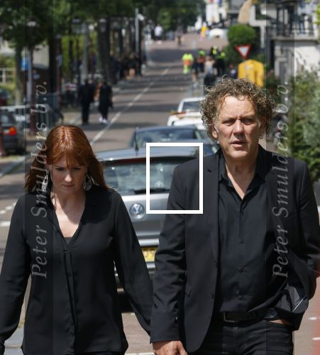 Amsterdam 22 juli 2021
Herdenkingsdienst van Peter R de Vries in Carre . Kees v d Spek met partner